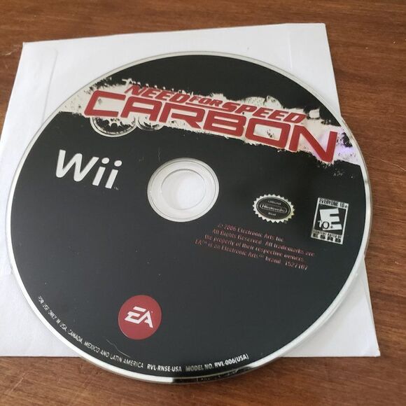 Need for Speed Carbon  Nintendo Wii video game tested works disk only - Picture 1 of 4